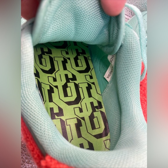 John Geiger GF-01 Mint Green Teal Peach Chenille, Size 6 unisex - Picture 8 of 10